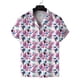 thumbnail image 4 of Camisa hawaiana de manga corta con estampado floral para hombre, camisas de solapa con estampado 3D de verano, camisas Y2k con botones, blusas de playa de gran tamaño, 4 of 4