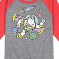 thumbnail image 3 of Disney's Toy Story - Buzz Space Collage - Toddler & Youth Raglan Graphic T-Shirt, 3 of 6