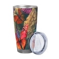 thumbnail image 2 of Cauagu Butterflies On Rocky Cliff Pattern 20oz Tumbler,Stainless Steel Vacuum Insulated Tumbler with Lid Durable Insulated Coffee Mug Thermal Cup with Splash Proof Sliding Lid-Without Straw, 2 of 8