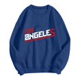 thumbnail image 2 of PENGXIANG Femmes Mode Sweat à Capuche Sweat-Shirt Col Rond Pull Lettre Imprimé Sweat-Shirt, 2 of 3