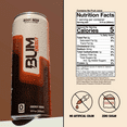 thumbnail image 6 of Raw Nutrition BUM Energy Drink, 112 mg Natural Caffeine, Root Beer, 12 fl oz, 12 Pack, 6 of 12