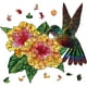 thumbnail image 1 of 120 piezas de rompecabezas de madera de colibríes y flores para adultos, rompecabezas de madera para adultos, rompecabezas de animales coloridos y pájaros para Navidad, 13,7 x 12,9 pulgadas, 1 of 7
