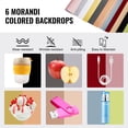 thumbnail image 4 of VEVOR 16" x 16" Photo Studio Light Box 3000-5600K 6 Double-Sided Color Backdrops, 4 of 9