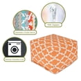 thumbnail image 2 of Majestic Home Goods Decorative Peach Trellis Large Ottoman, 2 of 5