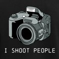 thumbnail image 3 of CafePress - I Shoot People Funny Photographer Pajamas - Women's Short Sleeve Print T-Shirt and Pants Dark Cotton Pajama Set, 3 of 7