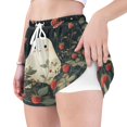 thumbnail image 4 of FORMRS Womens Swim Shorts Mesh Liner Quick Dry Casual Beach Board Bottom with Pockets, Sizes S-2XL, Happy Ghost, 4 of 9