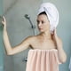 thumbnail image 5 of Toalla de baño de forro polar, extra grande, súper absorbente con patrón de rayas, de secado rápido, tela de microfibra suave y mullida para casa, playa, baño, 5 of 5