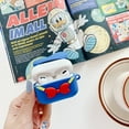 thumbnail image 3 of LEWOTE Airpods Pro Silicone Case Compatible with Apple Airpods Pro Funny Cute 3D Anime Cover[DSN Cartoon Simple Series](Donald Duck Back), 3 of 5
