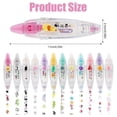 thumbnail image 1 of 12Pcs Decorative Tape Pen, Presspe Decorative Pen Correction Tape Pen Animal White Out Tape Tape, 1 of 4