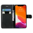 thumbnail image 2 of Nalacover Wallet Case for iPhone 14, Card Slots Holder Magnetic Clasp Premium Luxury PU Leather Flip Folio Cover with Kickstand Wrist Strap Soft Silicone Shockproof Case for iPhone 14,Black, 2 of 6