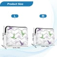 thumbnail image 4 of FORMRS 15"-15.6" Laptop Sleeve Protective Case Soft Carrying Quilted Computer Bag Cover, Purple Birds, 4 of 7