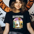 thumbnail image 3 of Halloweentown Ghost Shirt | Retro Desert Halloween Graphic Tee, CarolinaBlue, Size XL, 3 of 6