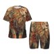 thumbnail image 1 of Fotbe Majestic Cosmic Lion Pijama Estampada de 2 Piezas para Niños – Ropa de Dormir de Manga Corta Cómoda para Niños y Niñas, Camiseta y Shorts de Algodón-X-Large, 1 of 6