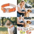 thumbnail image 6 of Reflective Nylon Dog Collars for Medium and Large Dogs Reinforced Heavy Duty Adjustable Pet Collar with Metal Quick Release Buckle - Outdoor Use, 6 of 9