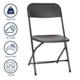 thumbnail image 6 of Flash Furniture Hercules Series Big & Tall Adult Stackable Plastic Folding Chairs, Set of 4, Black, 6 of 19