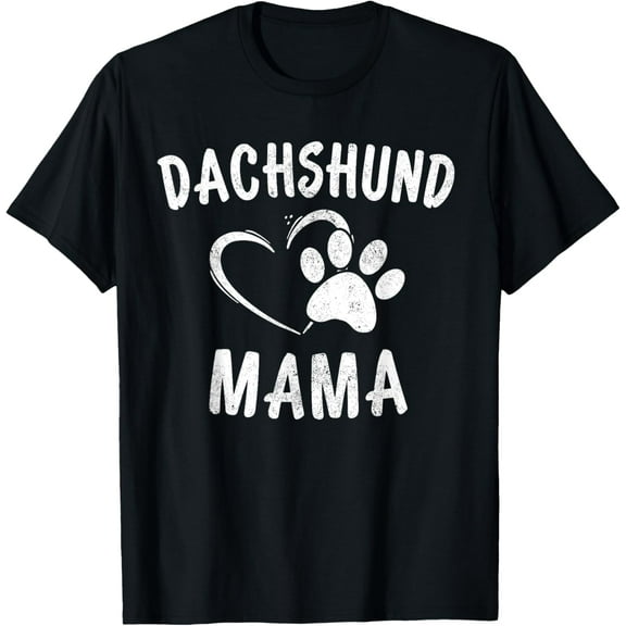 Dachshund Mama Gift Pet Weenie Lover Apparel Dog Doxie Mom T-Shirt