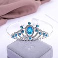 thumbnail image 2 of Corona de cristal con diamantes de imitación para corona infantil, tiara de princesa, diadema para niña, accesorios para el cabello para adultos, regalo vintage para fiestas de desfiles, festivales, fiestas, cosplay, Halloween, Navidad oso de fresa Electrónica, 2 of 5