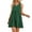 Green, variant on Babydoll Dress Women Summer Dress Mini Sundress Loose Pleated Dress Female