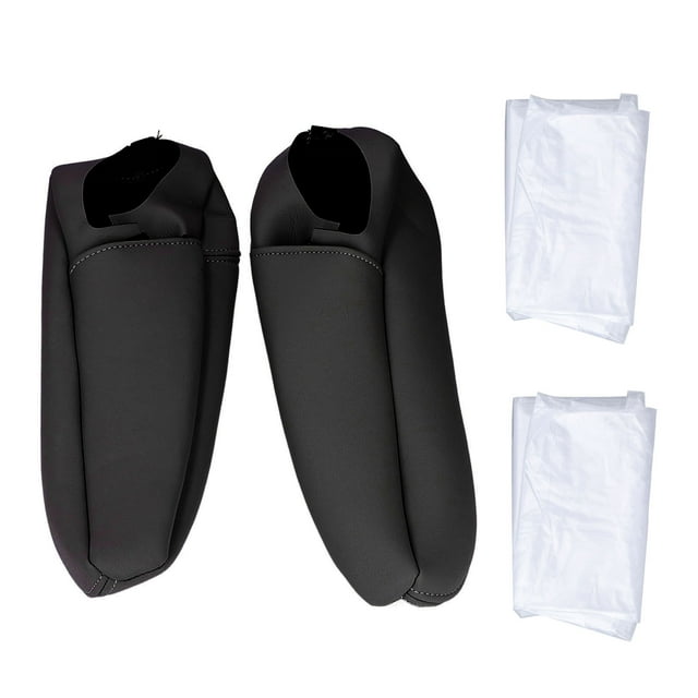 Funda para reposabrazos de consola central, 2 unidades/juego de asiento delantero de coche, funda para caja de asiento, funda de cuero para reposabrazos de asiento, fiable y duradera