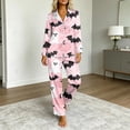 thumbnail image 5 of SETOOFF Halloween Womens Pajama Sets Pumpkin Ghost Print Turndown Collar Tops Loose Pants Cute Funny Sleepwear Plus Size Womens Clothing, 5 of 7