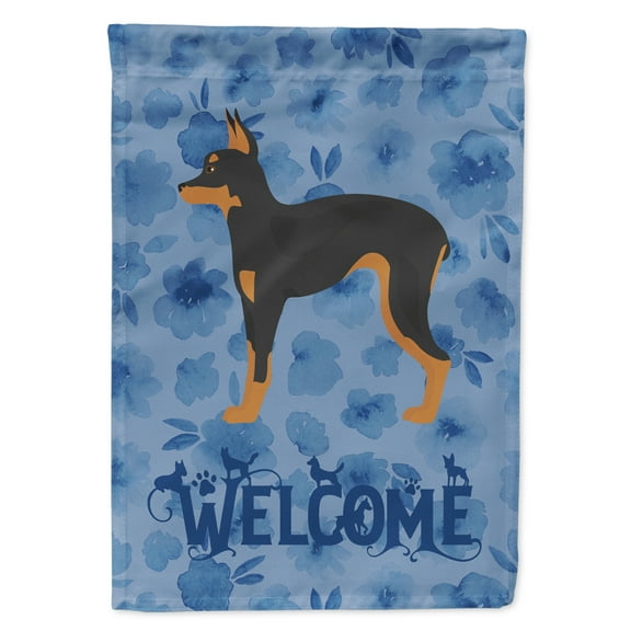 Carolines Treasures CK6045GF Russian Tor Terrier Welcome Flag Garden Size Small multicolor