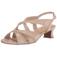 thumbnail image 1 of Sandalia con tacón Easy Street Tristen para mujer, color nude, talla 8.5, 1 of 1