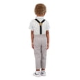 thumbnail image 3 of Tahari Toddler Boy Green Bow Tie & Suspender Pant Set, Size 2T-4T, 3 of 5