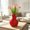 Red, variant on White Two Cats Hugging Double Vase, Abstract Ceramic Flower Holder with Split Necks, Living Room and Entryway Decor, and Tabletop Centerpiece, Great Gift for Home Stylists