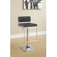 thumbnail image 2 of Alameda Adjustable Bar Stool Chrome and Grey, 2 of 11