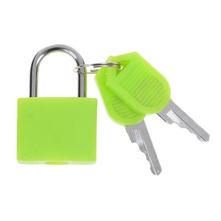 Mini Small Padlock Strong Travel Keyed Lock Durable Security Lock w/ two keys Tiny 22x30mm