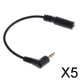 thumbnail image 1 of Conector Jack Macho Baoblaze 3 Polos 3,5 mm a Conector hembra 4 Polos 5 piezas, 1 of 8