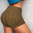 thumbnail image 4 of Susaid Candy Corn Print Intensify Workout Shorts for Women Seamless Scrunch Short Gym Yoga Running Sport Active Exercise Fitness Shorts-Medium, 4 of 8