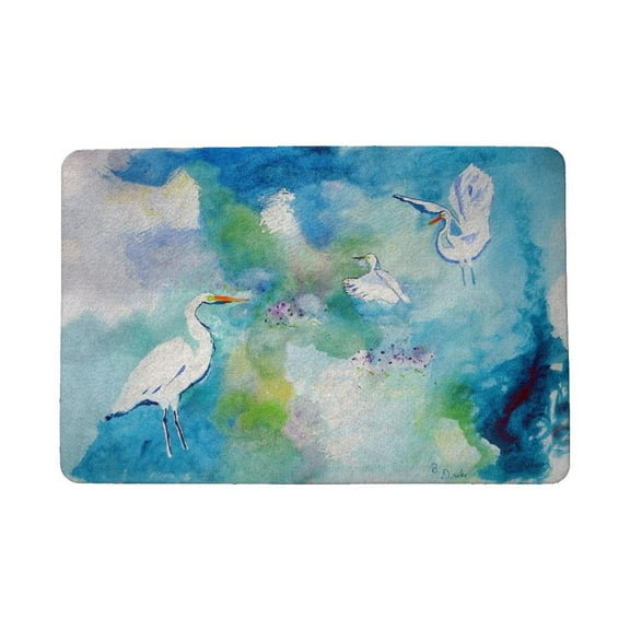 Three Egrets Door Mat 18"x26"
