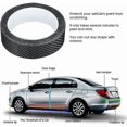 thumbnail image 4 of 5M/16.4 Feet Black Car Door Edge Film Anti-Scratch Sticker For Door Edge, Door Bumper, Protection Tape, Carbon Fiber Strip Sticker, 4 of 5