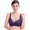 thumbnail image 2 of Hfnxid Womens Bra Under $5 Underwear Lace Bra Push Up Soft Breatable Bras Non Padded Underwired Thin Bra 2025 Gathers Big Cups For Four Seasons Daily Wear, 2 of 5