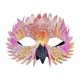 thumbnail image 2 of Máscara de Halloween, accesorios decorativos, máscara de plumas para ojos para festivales, juegos de rol. Rosa y amarillo, 2 of 9