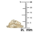 thumbnail image 3 of KoolJewelry 14k Yellow Gold Feather Ring (size 6), 3 of 4