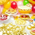 thumbnail image 3 of Durable Glitter Confetti,0.22LB Gold Metallic Confetti for Birthday,QZS Table Foil Metallic Decoration for Birthday,Wedding Decor,Round, 3 of 6