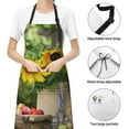 thumbnail image 4 of Kdxio Vintage Wooden Bucket Apron with Pockets Adjustable Kitchen Aprons for Men Women Waterproof Aprons for Cooking,Drawing,Crafting, Baking Household Cleaning, 4 of 8