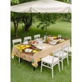 thumbnail image 4 of Outdoor Tablecloth with Umbrella Hole for Patio/Picnic/Party/Camping, Lemon Basket Summer Waterproof Table Cloth Rectangle Table Cover Washable, Farmhouse Vintage Tan (60"x 84"), 4 of 8