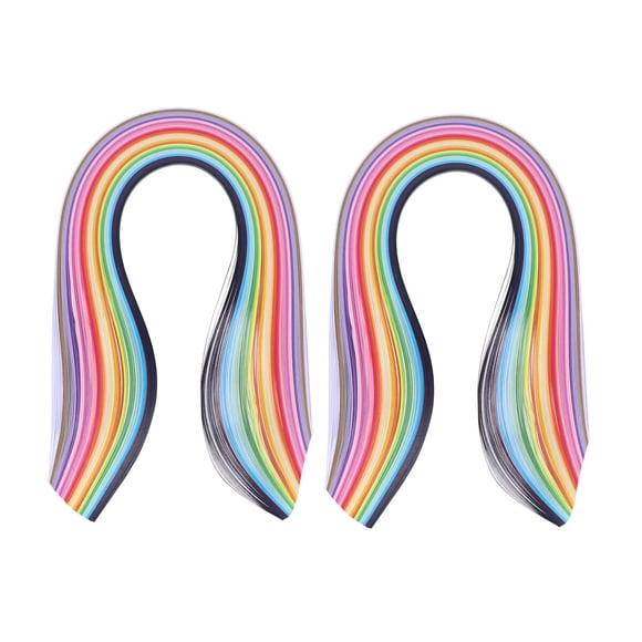 Tiras de papel para filigrana (520 unidades, 26 colores) para manualidades (color aleatorio) - 5 mm