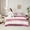Red, variant on Manfei Chic Geometric Adult Twin Bedding Sets 7-Piece, Green Striped Abstract Bedding Comforter Set, Modern Chic Artwork Reversible Sheet Sets, Super Cozy Room Decor