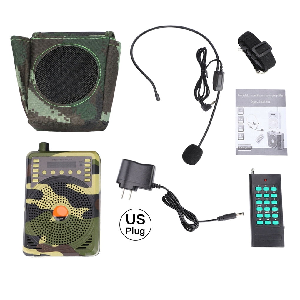 Camouflage Remote Control Outdoor Hunting Decoy Caller Speaker Voice Amplifier 