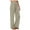 Khaki, variant on TYGHBN Women's Linen High Waisted Straight Pants Casual Flowy Wide Leg Drawstring Trousers with Pockets Womens Elastic Waist Dress Pants Dress Pants with Pockets Business Casual Pants for Women plus