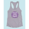 thumbnail image 3 of Messy Bun. Getting Stuff Done Racerback Tank Women -Smartprints Designs, Female x-Small, 3 of 4