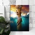 thumbnail image 2 of Jesus Christ Canvas Wall Art Jesus Saving Peter from Drowning Modern Religious God Poster HD Framed Print Painting Picture Artwork for Bedroom Living Room Decor 12"x16.5" (Jesus02, With Frame), 2 of 6