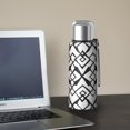 thumbnail image 5 of 20 Oz Black Modern Art Geometric Coffee Tumbler Double Wall Insulated Stainless Steel Water Bottle | Metal Reusable Thermoses Flask with Cup Cap | Leak & Sweat Proof with Anti-Dust Lid, 5 of 7