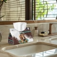 thumbnail image 5 of SEANATIVE Southwest Aztec Tissue Box Cover Horse PU Leather Rectangular Tissue Box Holder Sunflower Decorative Tissue Holder Organizer for Bathroom Vanity Countertop Night Stands Office Desk & Car, 5 of 7
