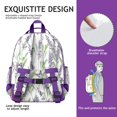 thumbnail image 5 of Stylish Floral Print Backpack, Waterproof, Spacious, Multi-Compartment, Lightweight, Buckle Closure, Perfect Gift for Birthday or School, 5 of 6