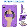 thumbnail image 3 of Allytechgroup for Samsung Galaxy Tab A9 Plus 11 Inch 2023 with Stand Women Men, Heavy Duty Shockproof Case with Shoulder Strap Kickstand Shockproof Protective for Galaxy A9+ Plus, Purple, 3 of 10